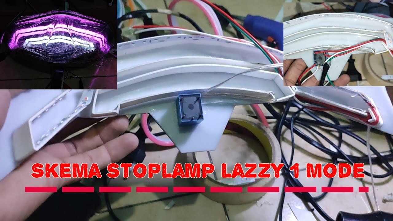 SKEMA STOPLAMP LAZY 1 MODE|| Untuk Semua Motor