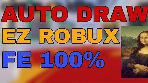 Auto Draw Script - Fe Working 100% | Roblox script