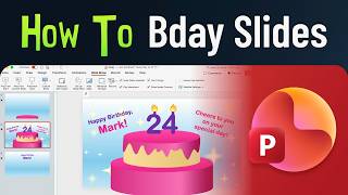 How to Create a Happy Birthday PowerPoint Card (Free Template) screenshot 1