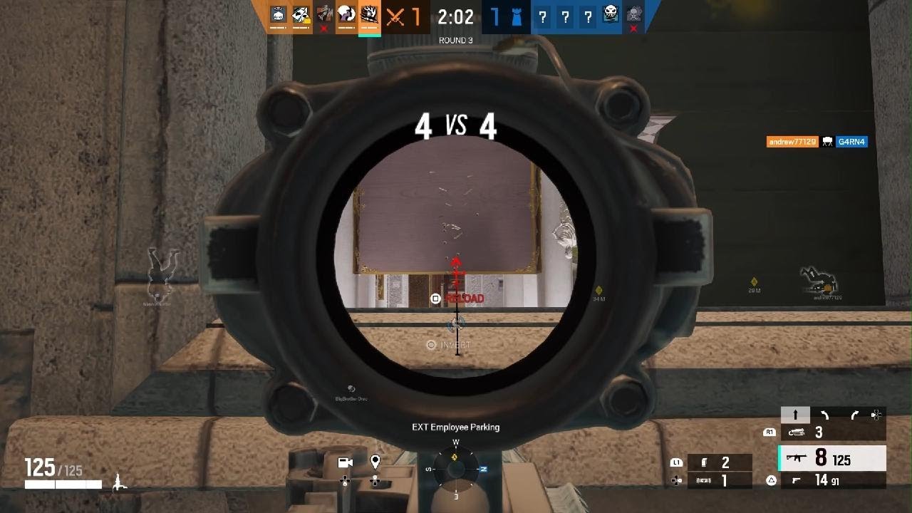 R6 almost invisible target - YouTube