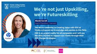 Upskill at Trinity Testimonial: Niamh Farrell, Head of Operations at CubeMatch