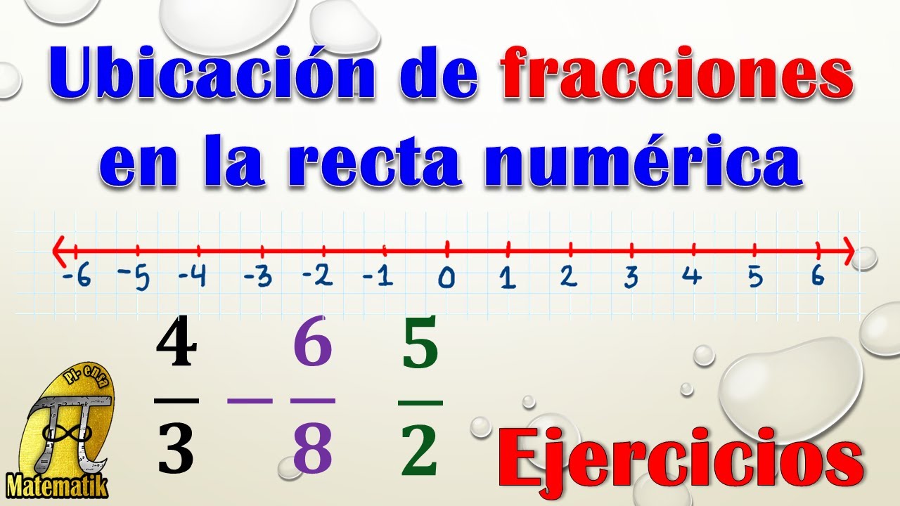 Ubicación de fracciones en la recta numérica - Ejercicios - YouTube