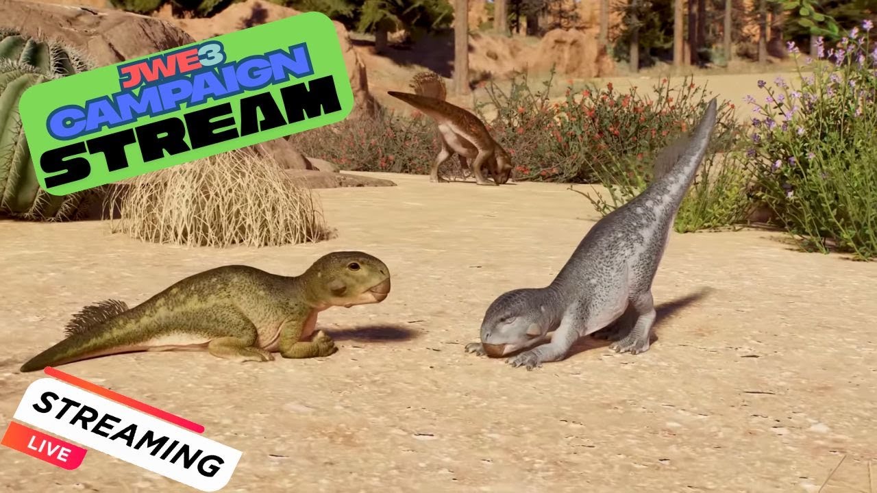 Playing The Campaign of Jurassic World Evolution 3 | JWE3 | Live Stream