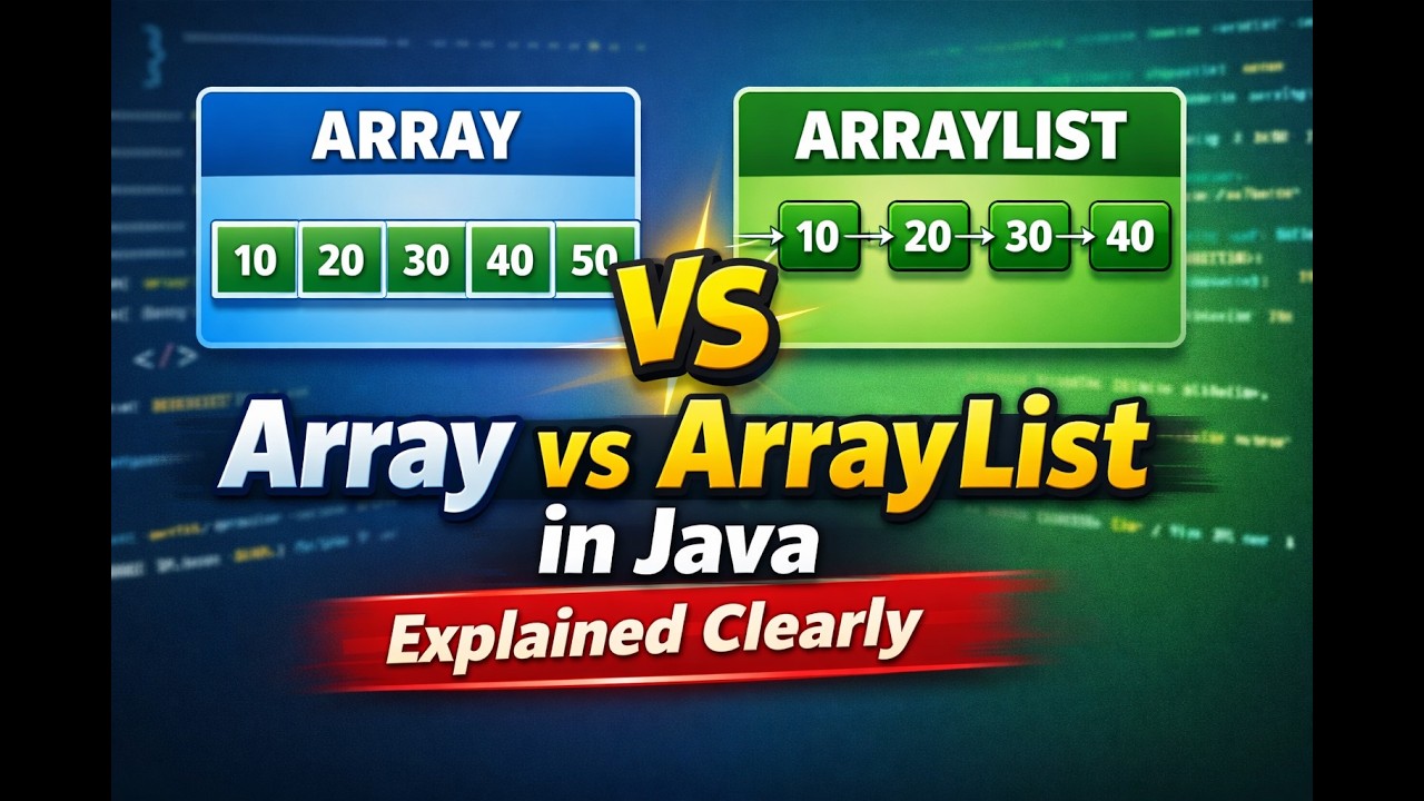 Array vs ArrayList in Java | The Difference Every Programmer Must Know ...