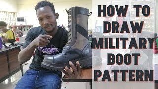 military boot pattern drafting