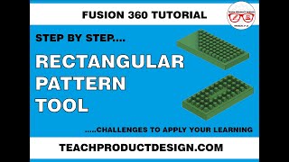 FUSION 360 How to use the RECTANGULAR PATTERN tool ? | Very simple  |Step by Step guide| FREE MODELS Profile