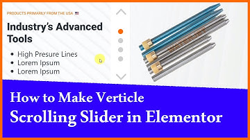 How to Make Vertical Scrolling Slider in Elementor | Vertical Slider with Vertical Navigation Dots