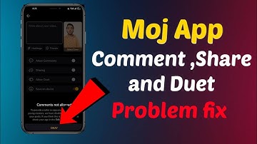 Moj App Comment Off Problem || How To Enable Comment Option On Moj App |