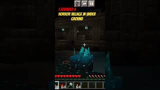 HORROREST VILLAGE IN UNDERGROUND #youtube #minecraft #shorts #gaming