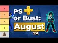 Ranking free PS plus games - August