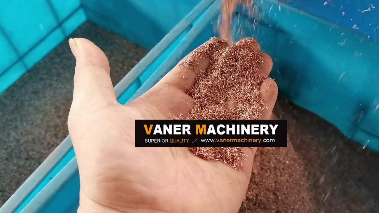 Vaner S30 copper wire granulator machine pre-delivery test