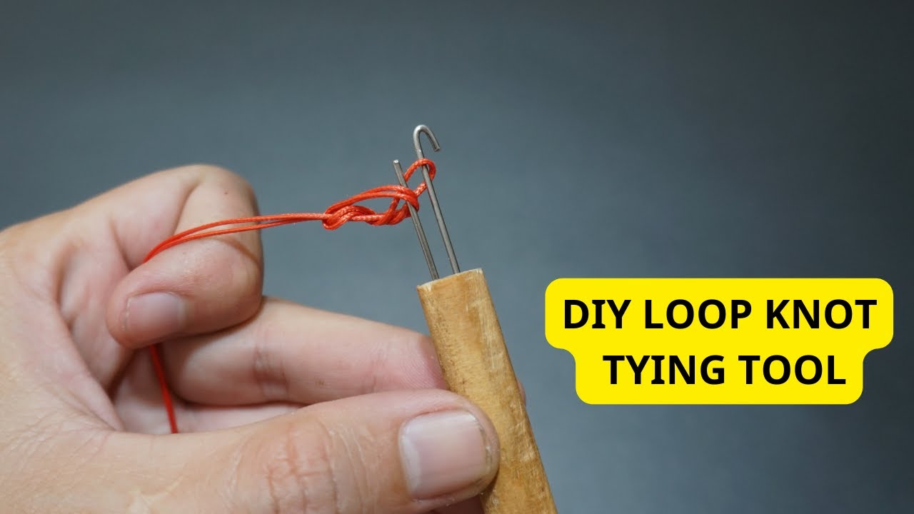 HOW TO MAKE A DIY KNOT TOOL  Fishing knot Tool 