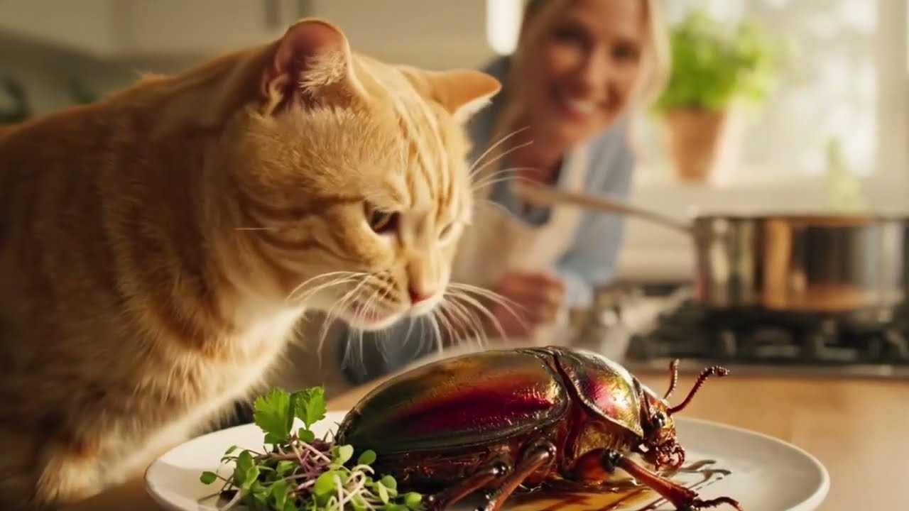 Fat Cat & Glamorous Blonde – Hyperrealistic Domestic Comedy with a Twist