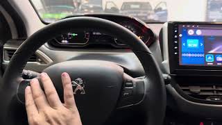 Peugeot 208 - Multimidia 9” Apple Carplay e Android Auto conexão sem fio + Camera - ArtsomAuto