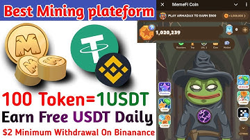 Memefi Token Earn Free USDT In Free Mining| Memefi 2025  |