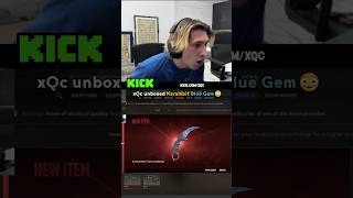 xQc unboxed Karambit Blue Gem 😳 #shorts #xqc #kick #cs2