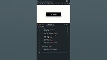 🔥Animated Share Button | CSS Door open Hover Effect 😍 | #htmlcss #hovereffect #share #shorts