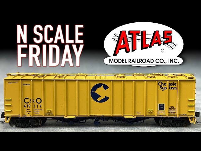 4180 Airslide Covered Hopper Atlas Master N Scale Friday class=