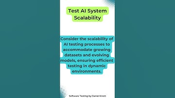 Test AI System Scalability #softwaretesting #aiintesting
