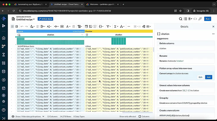 Automating your BigQuery Data Pipeline with Cloud Dataprep | GSP826