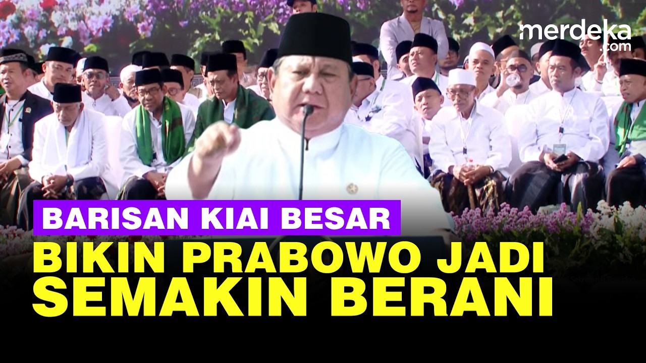 Dahsyat Prabowo Semakin Berani Ada Barisan Kiai Besar, Bicara Sikap Pemimpin Tak Boleh Dendam