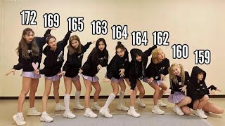 TWICE TEASING CHAEYOUNG HEIGHT