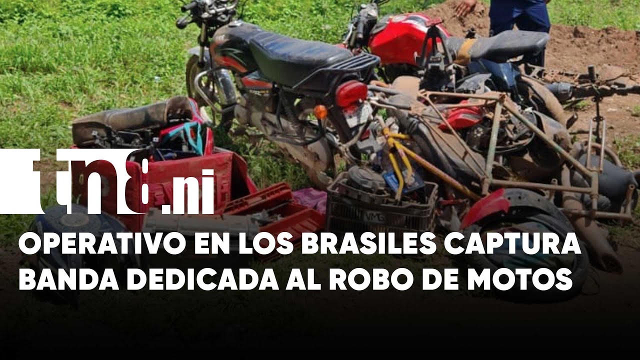 Exitoso operativo: Desmantelan desarme de motos robadas en Los Brasiles, Managua