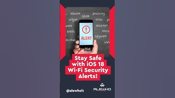 Stay Safe with iOS 18 Wi-Fi Security Alerts! 📱#cybersecurity #ios #tips #tipsandtricks