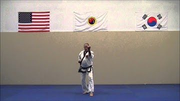 Inside Outside Block Back Stance   Yup Mahk Kee