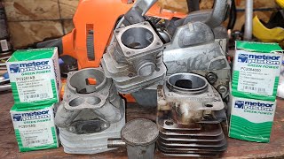 Scored chainsaw cylinders and pistons, can they be reused?