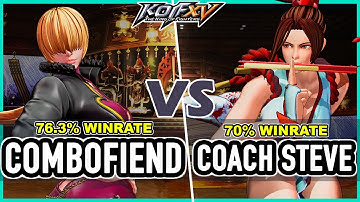 KOF XV 🔥 Combofiend (Ralf/Shermie/Ryo) vs Coach Steve (Mai/Dolores/Yashiro) 🔥 Steam