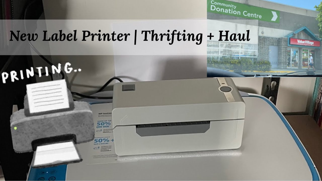 New Label Printer for Poshmark Thrifting + Haul YouTube