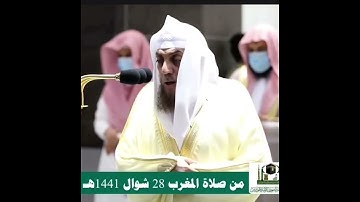 من اواخر سورة الحشر يرتل فضيلة الشيخ د.اسامة ابن الشيخ عبدالله خياط من المسجد الحرام