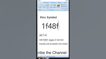 New Symbol in #msword  #computerthecourse #shortvideo #trending #kiss