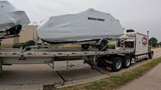 #822 Load of Boats The Life of an Owner Operator Flatbed Truck Driver