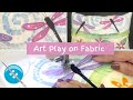 Art Play on Fabric, Creating a Springtime Pillow