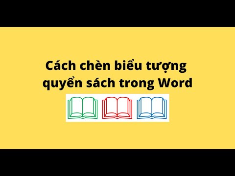 Cách chèn biểu tượng quyển sách trong Word