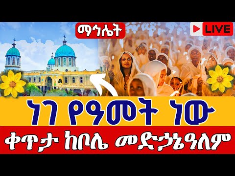 Live ነገ የዓመት ነው ማኅሌት ቀጥታ ከቦሌ መድኃኔዓለም መስከረም 2 ቅዱስ ዮሐንስ Live Bole Medhanialem Sep 11 St John