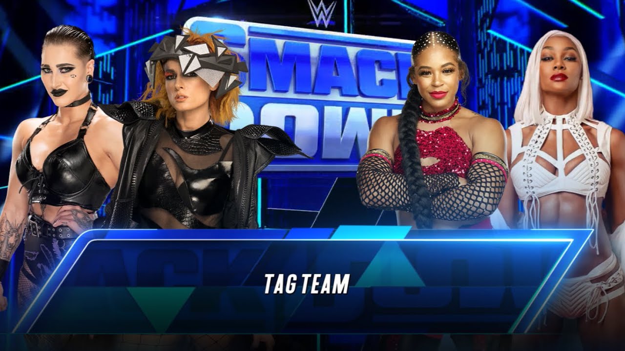 WWE FULL MATCH - Rhea Ripley & Becky Lynch VS Bianca Belair VS Jade ...