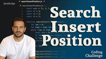 Search Insert Position Coding Challenge in JS, Prepare for Coding Interview