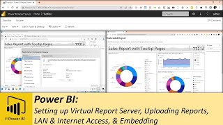 Power BI: Setting up Power BI Report Server, Uploading Reports, LAN & Internet Access, & Embedding