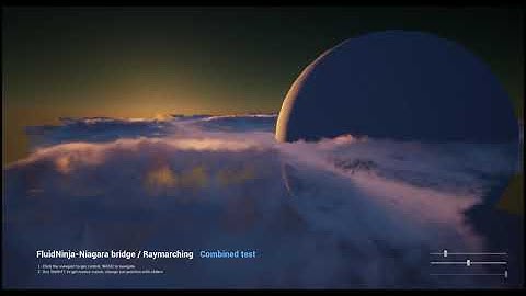 Driving Niagara with baked fluid simulation, UE, TEST 08