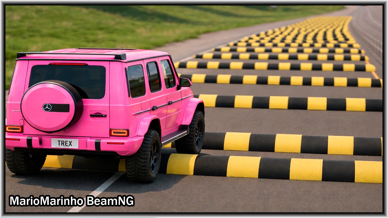 Cars vs Speed Bumps Challenge #1 | BeamNG.drive