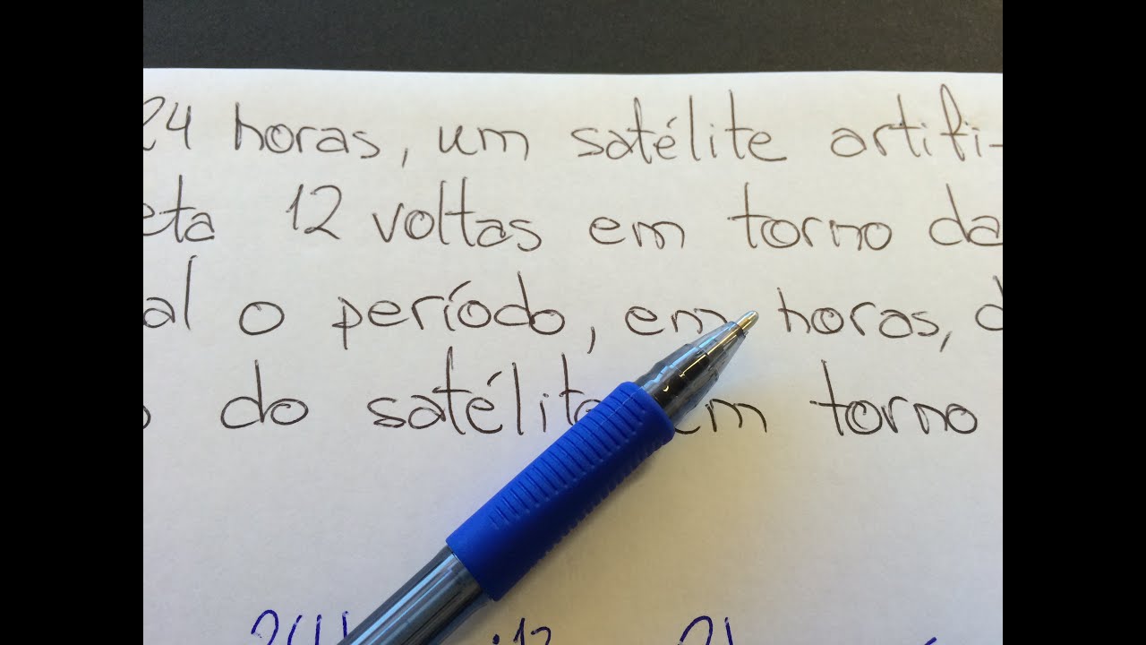 FBNET | Cn5 – Calculando o período em horas de um satélite artificial da Terra physical education