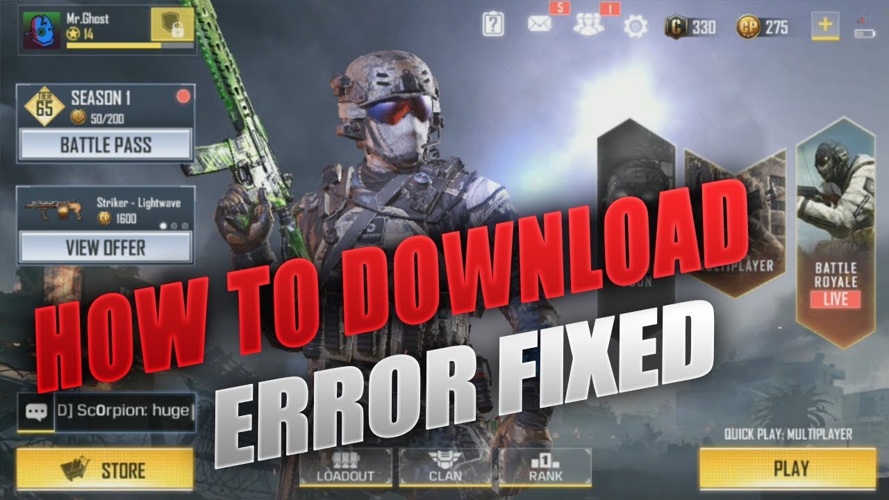 How to Download Call of Duty Mobile & Play From Any Country ! Error ...