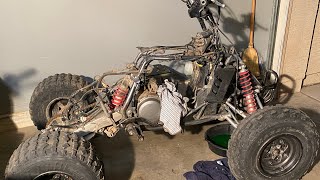 SUZUKI LTZ-400 FLIP BIKE #5 TEAR DOWN AND SOME ENGINE PARTS ORDERED.