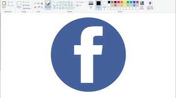 How to draw Facebook Logo using Ms Paint | Facebook Logo Drawing in simple steps.