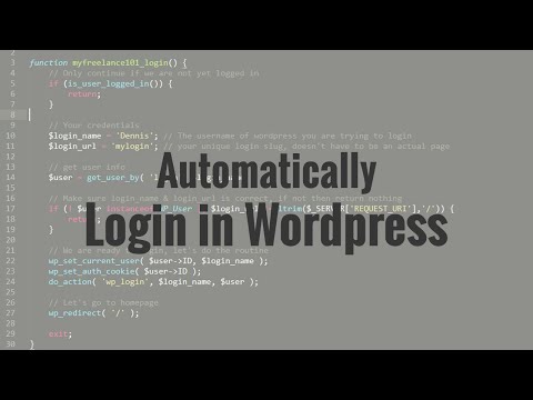 Come login automatico al tuo sito web WordPress