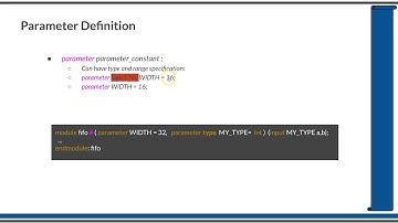 Course : Systemverilog Verification 2 : L8.1: Parameters in Systemverilog