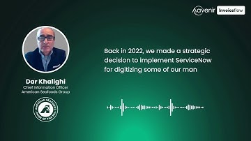 ASG Testimonial - Dar Khalighi for Aavenir Invoiceflow